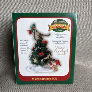 2004 Annalee Winter Woodland Friends Membership‎ Club Tree Mouse Bird Christmas
